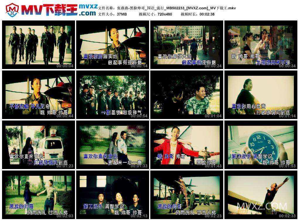 张燕燕-黑脸帅哥_国语_流行_MB502233